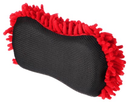 Car Wash Sponge CAR DETAILING WASH 1, 24 x 12.5 x 6cm, Black-Red