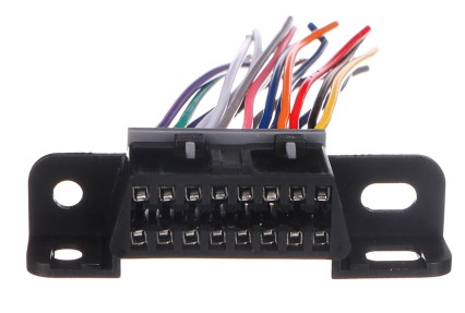 OBD-II Socket with 16 Pins Terminated in 10cm Wires MECHANIC CABLE 25