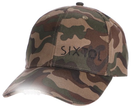 Baseball Cap with LED light B-CAP 25lm, rechargeable, USB, universal size, camouflage