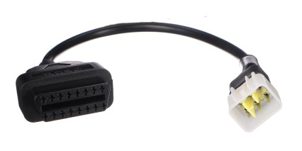 OBD-II Adapter 6-pin for Delphi Motorcycles MECHANIC CABLE 12