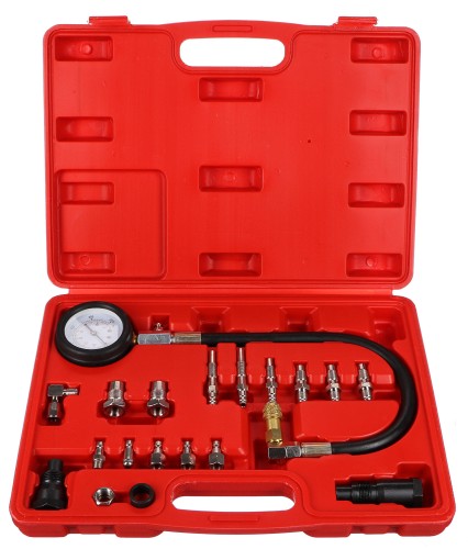 Cylinder Pressure Testing Kit for Diesel Engines MECHANIC ENGINE TESTER 21, 0-70bar, 21pcs