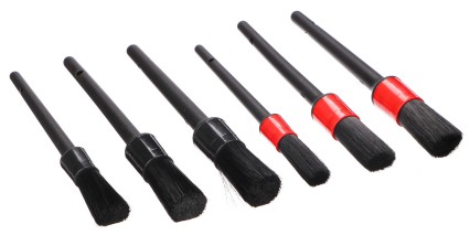 Precision Car Cleaning Brush Set CAR DETAILING BRUSH 6, 6pcs