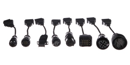 Complete OBD-II Adapter Set for Trucks MECHANIC CABLE SET 2, 8pcs