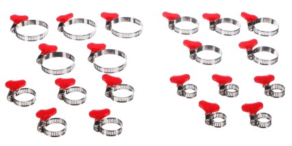 Butterfly Hose Clamp Set MECHANIC CONNECT SET 20, 10-44mm, 20pcs