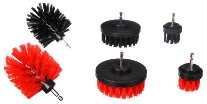 Car Cleaning Drill Brush Set CAR DETAILING DRILL BRUSH 6, 6pcs