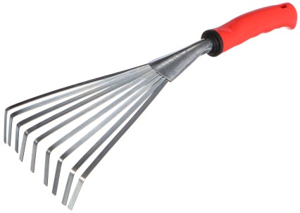 One-handed Swedish rake, length 350 mm, ergonomic handle