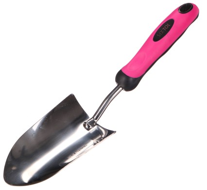 Garden trowel GARDEN PINK ONE, stainless steel, 33 cm