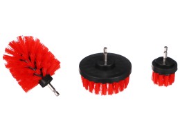 Medium Car Cleaning Drill Brush Set CAR DETAILING DRILL BRUSH 3 MEDIUM, 3pcs