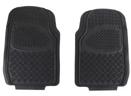 Universal Rubber Car Mats CAR MAT UNI SET 1, Front, 2pcs