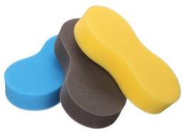 Car Wash Sponge CAR DETAILING WASH 3, 3pcs, Blue, Black, Yellow