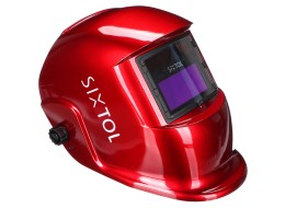 Auto-darkening welding helmet WELDING MASK 2, red