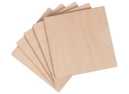 Wooden panels CREATIVE WOOD SET 5, 10 x 10 cm