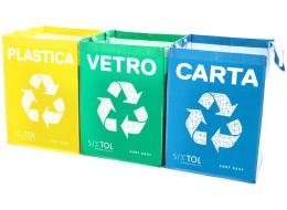 Recycling bags SORT EASY 3 BASIC IT, 30x30x40 cm, 3 x 36 l, 3 pcs