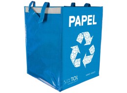 Recycling bag SORT EASY PAPEL ES, 30x30x40cm, 36l