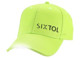 Baseball Cap with LED light B-CAP 25lm, rechargeable, USB, universal size, fluorescent green