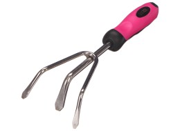 Hand cultivator GARDEN PINK ONE, stainless steel, 28 cm