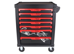 Workshop tool trolley MECHANIC TROLLEY KEVIN, 7 drawers